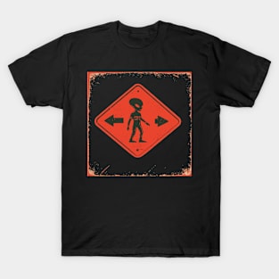 area 51, aliens, resident alien, abduction, alien invasion, ufo, sci fi, extraterrestrial, space, roswell, flying saucer, ufos T-Shirt